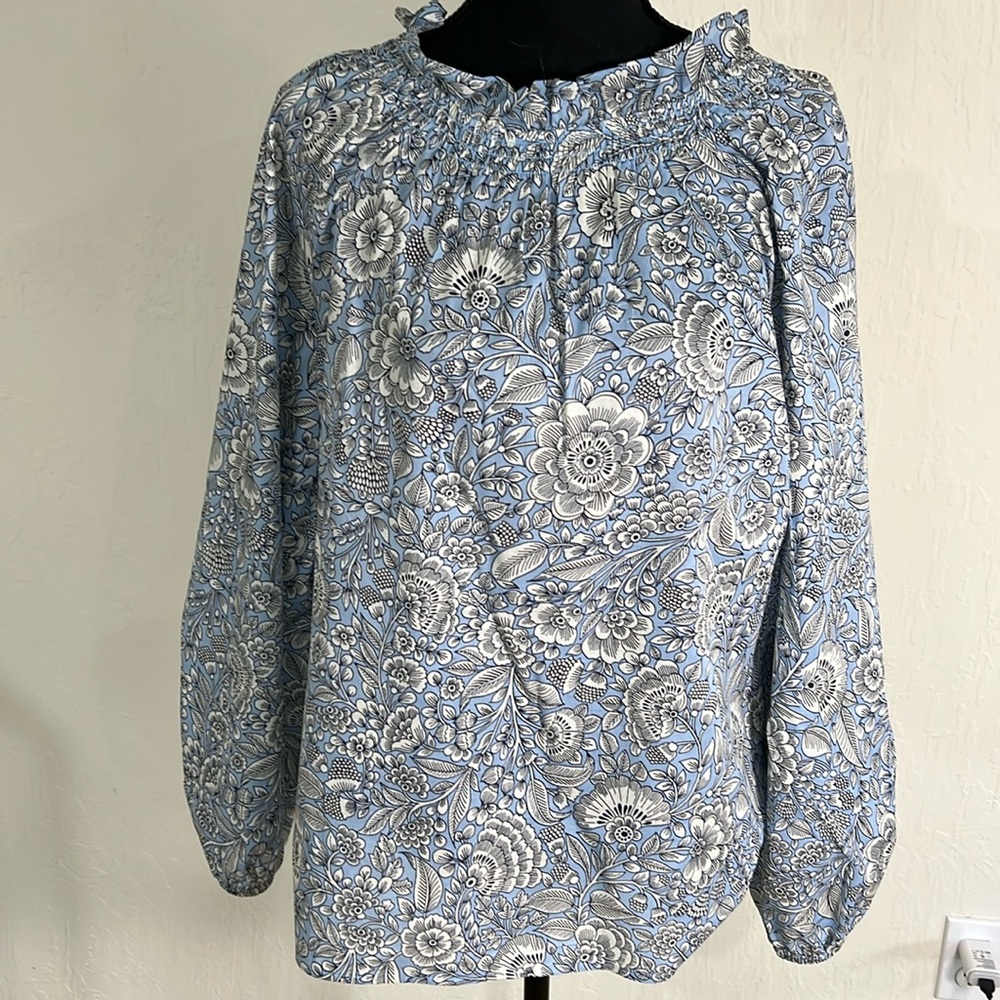 Talbots size XL cotton‎ floral top